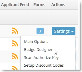 setup badges