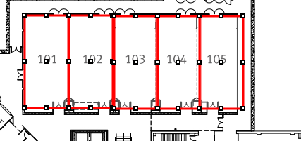 Plotted booths on the map