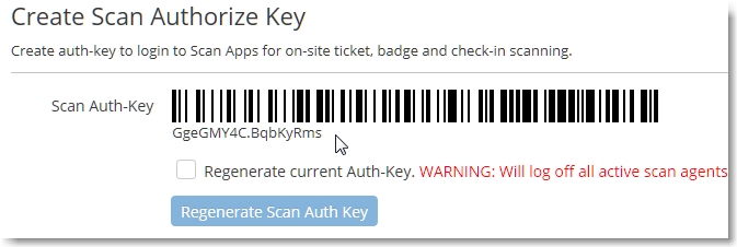 View your auth-key