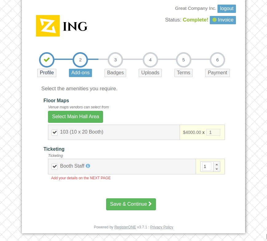 Build, customize and brand your event with dynamic registration forms for in-person events and experiences.